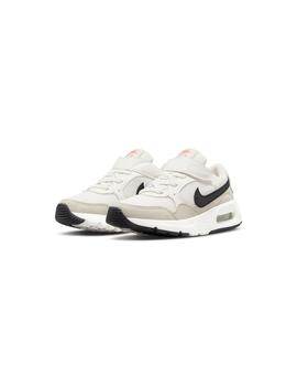 Zapatilla Niño Nike Air Max Sc Blanca Beige Negro