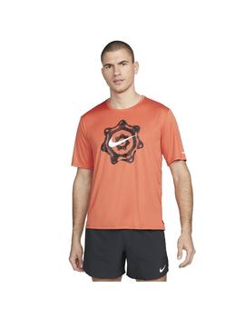 Camiseta Hombre Nike Miler Naranja