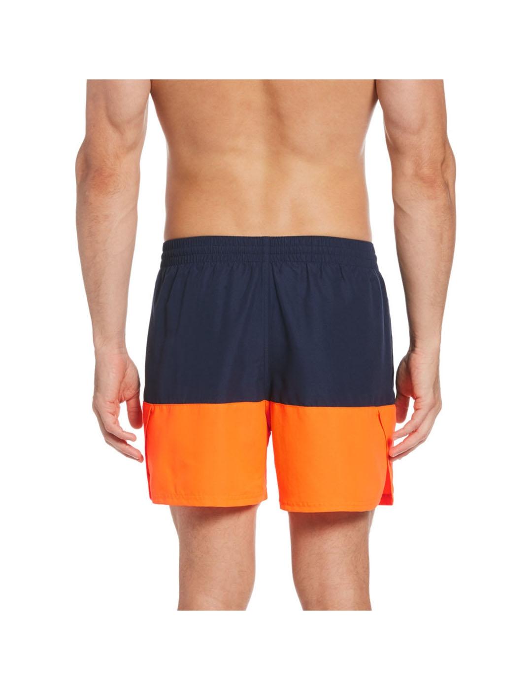 Bañador Hombre Nike Nessb Marino Naranja