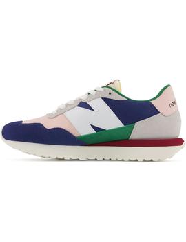 Zapatilla Mujer New Balance 237 Azul Rosa Verde