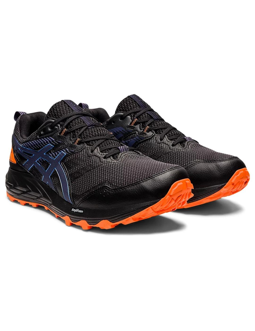 Asics Zapatillas Gel-Sonoma 7 Negro Naranja Black Bright Orange Hombre