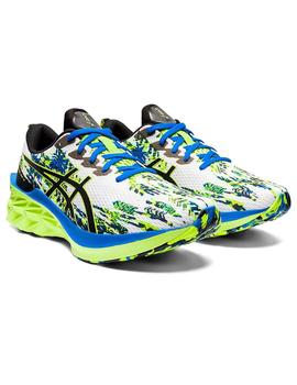 Zapatilla Hombre Asics NOVABLAST™ 2  Blanca Azul Verd