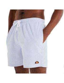 Bañador Hombre Ellesse Libero Rayas Azul Blanco