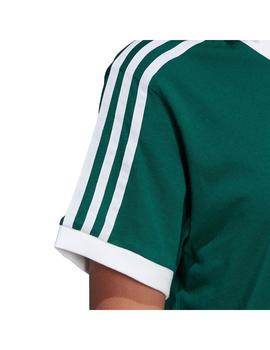 Camiseta adidas 3 Bandas Verde Mujer