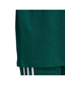 Camiseta adidas 3 Bandas Verde Mujer