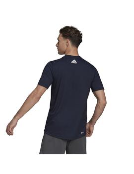 Camiseta Hombre adidas D2m Logo Marino