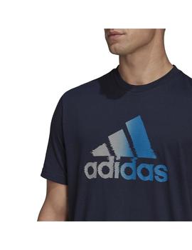 Camiseta Hombre adidas D2m Logo Marino