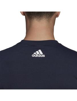 Camiseta Hombre adidas D2m Logo Marino