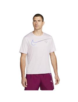 Camiseta Hombre Nike Df Uv Run Lila