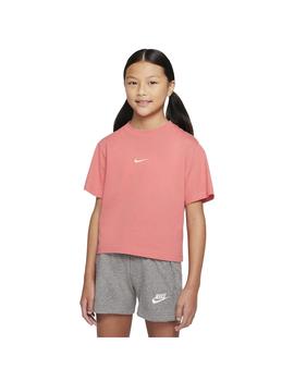 Camiseta Niña Nike Essntl Coral