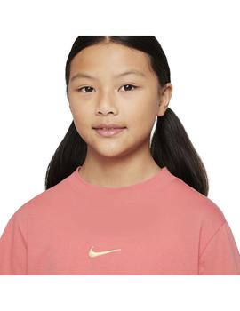 Camiseta Niña Nike Essntl Coral