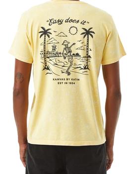 Camiseta Hombre Katin Crucero Leroy Amarilla