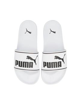 Chancla Unisex Puma Leadcat 2.0  Blanco Negra