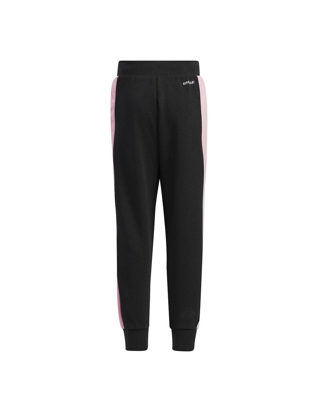 Pantalón Niña adidas Badge Negro/Rosa