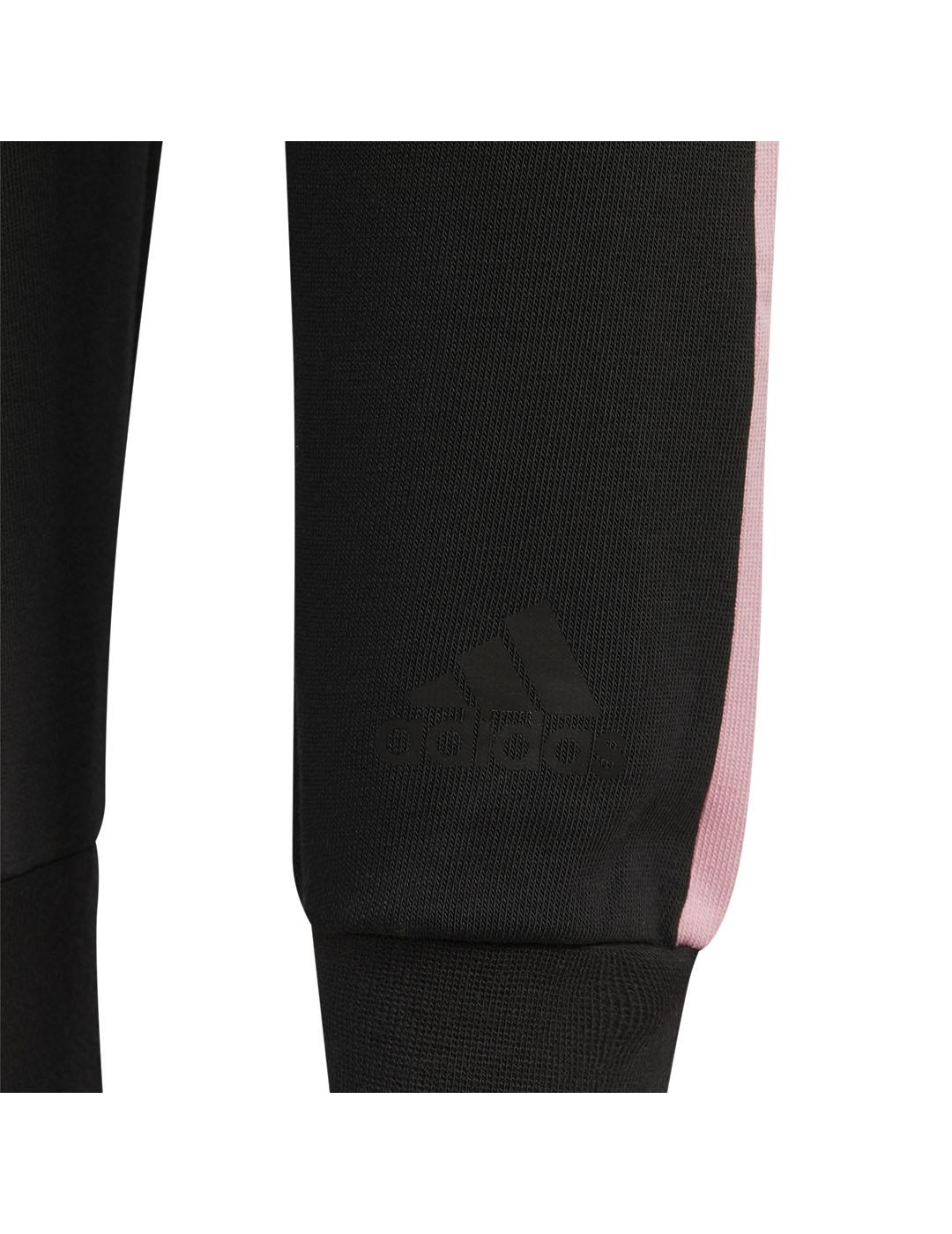 Pantalón Niña adidas Badge Negro/Rosa