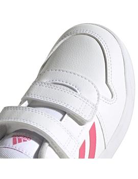 Zapatilla Niña adidas Tensaur C Blanca Rosa