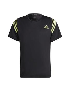 Camiseta Hombre adidas Ti Tee Negro/Lima