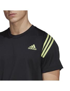 Camiseta Hombre adidas Ti Tee Negro/Lima