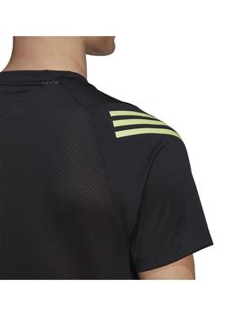 Camiseta Hombre adidas Ti Tee Negro/Lima