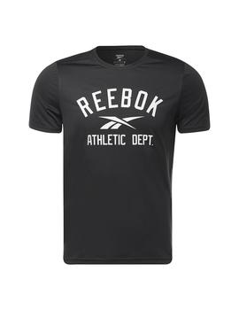 Camiseta Hombre Reebok Wor Poly Negra