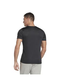 Camiseta Hombre Reebok Wor Poly Negra