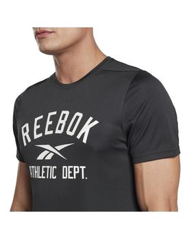 Camiseta Hombre Reebok Wor Poly Negra