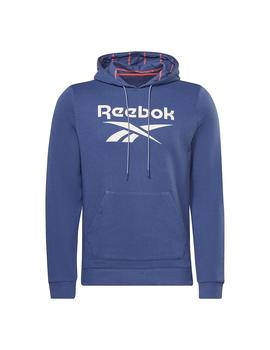 Sudadera Hombre reebok Stripe Hoodie Azul