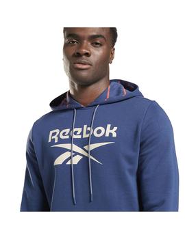 Sudadera Hombre reebok Stripe Hoodie Azul