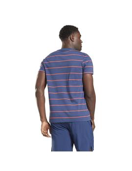 Camiseta Hombre Reebok Stripe Azul