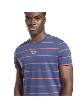 Camiseta Hombre Reebok Stripe Azul