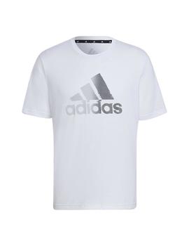 Camiseta Hombre adidas D2m Blanca Negra