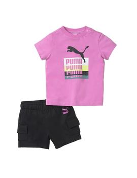 Conjunto Niña Puma Minicats Lila Negra