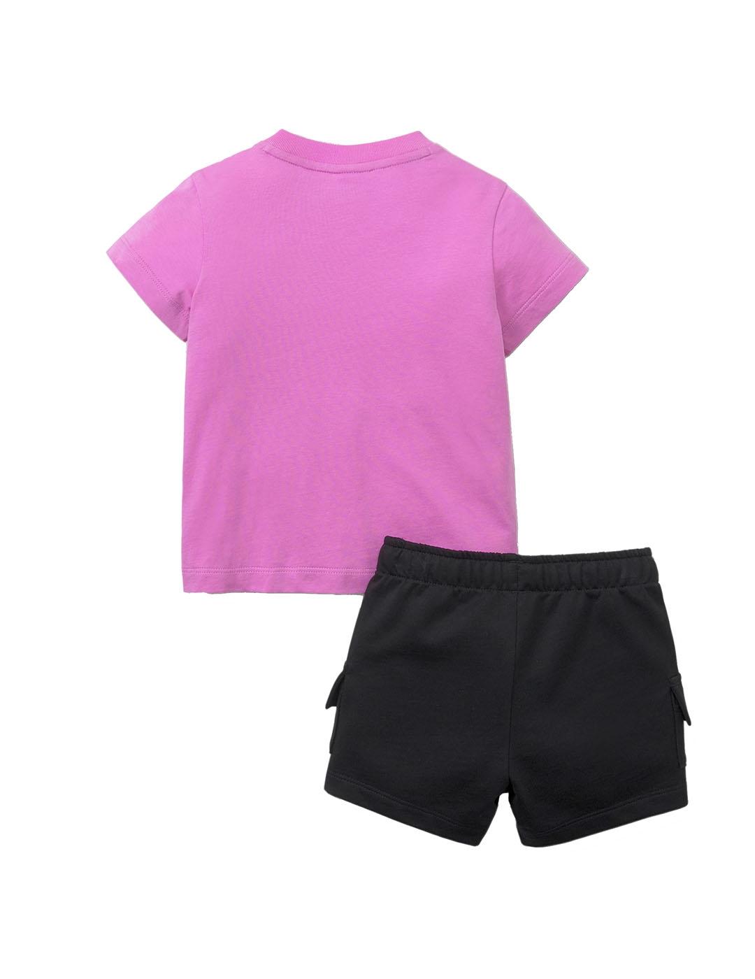 Conjunto Niña Puma Minicats Lila Negra