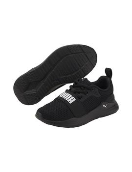 Zapatilla Niño Puma Wired Run Negra