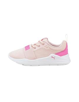 Zapatilla Niña Puma Wired Run Rosa