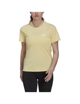 Camiseta Mujer adidas Run It Amarilla