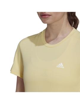 Camiseta Mujer adidas Run It Amarilla