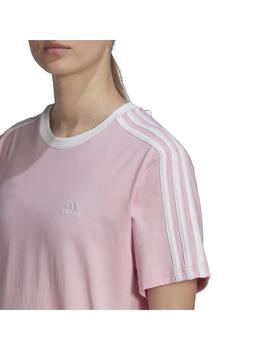 Camiseta Mujer adidas 3s BF Rosa