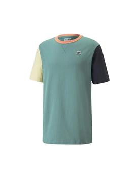 Camiseta Hombre Puma Downtown Mineral Azul