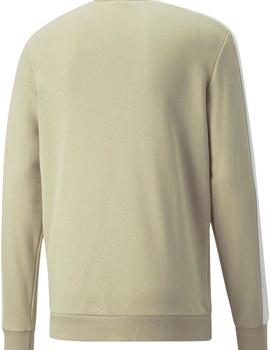 Sudadera Hombre Puma Ess+  Beige Blanco