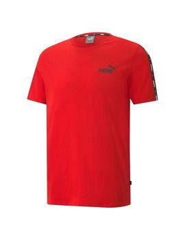 Camiseta Hombre Puma Tape Roja