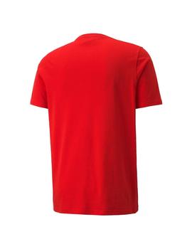Camiseta Hombre Puma Tape Roja