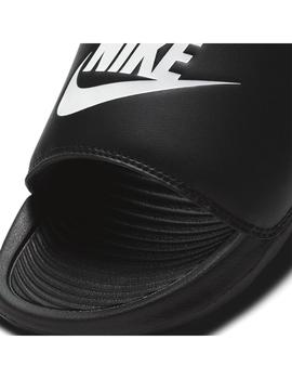 Chancla Mujer Nike Victori One Slide Negra Blanca