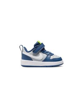 Zapatilla Niño Nike Court Borough Azul Gris