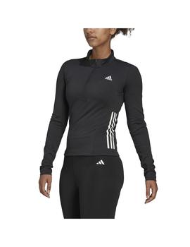 Camiseta M.Larga Mujer adidas 1/4 Zip Negro