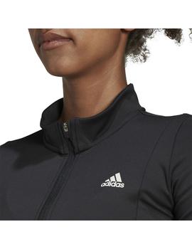 Camiseta M.Larga Mujer adidas 1/4 Zip Negro