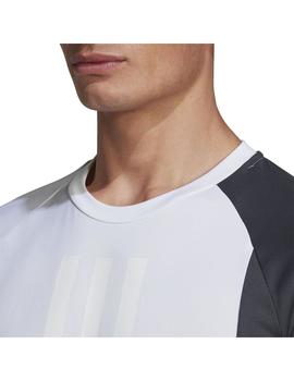 Camiseta Hombre adidas TRN Negro/Blanco