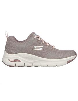 Zapatilla Mujer Skechers Arch Fit Beige