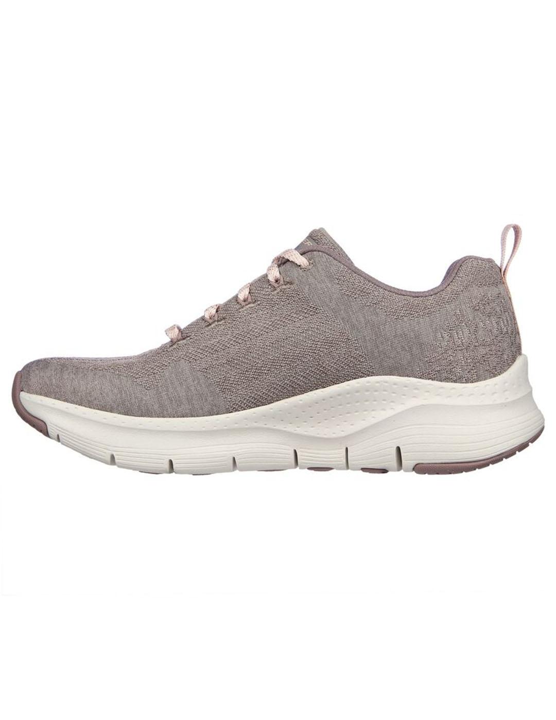 Zapatilla Mujer Skechers Arch Fit Beige