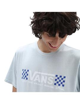 Camiseta Hombre Vans Sketchy Past Celeste